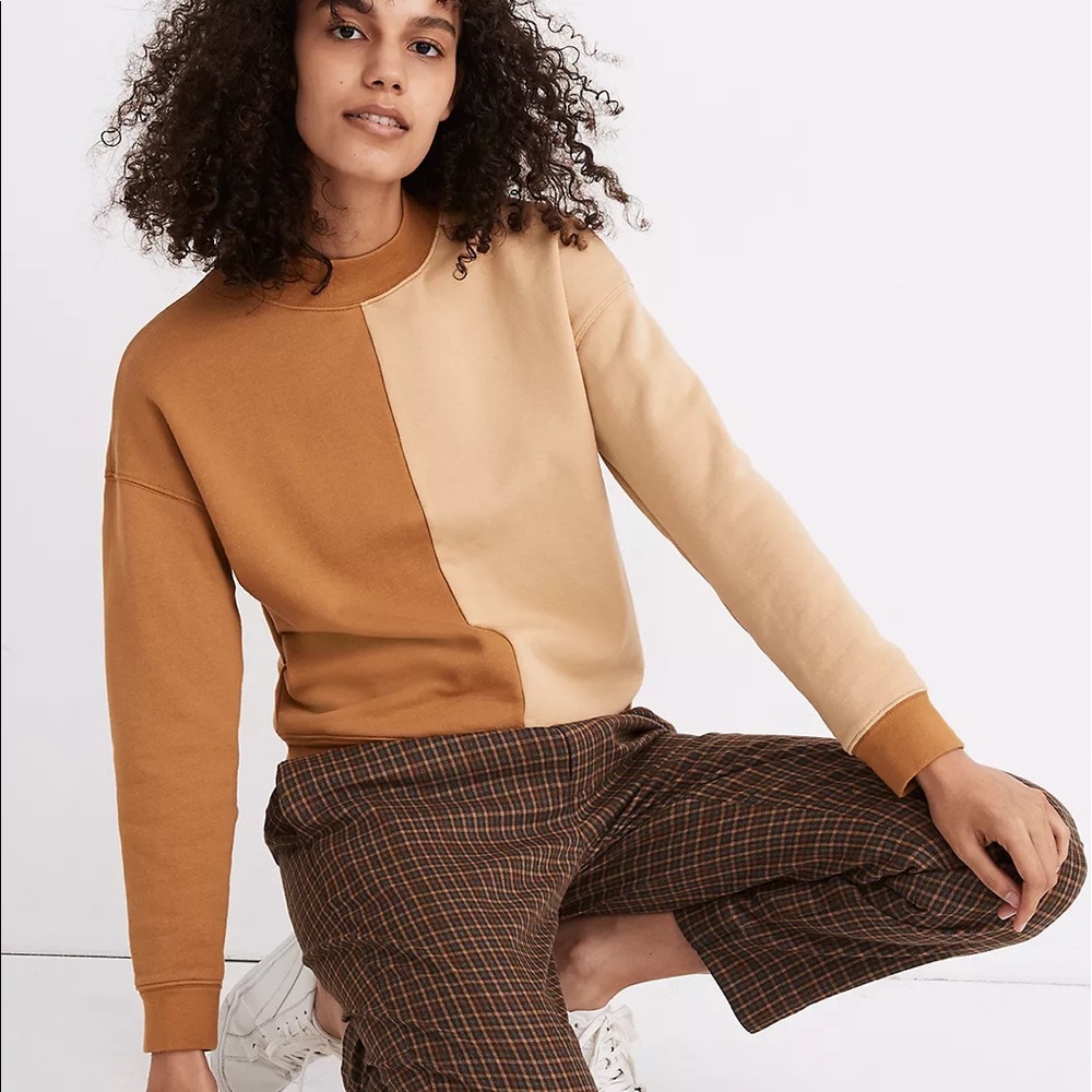 Madewell Colorblock Sweatshirt